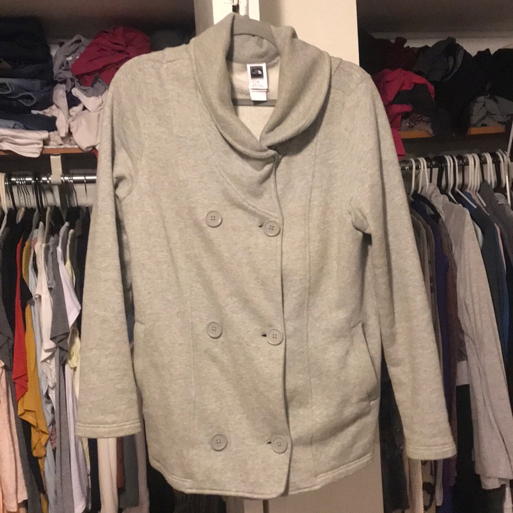 Gray North Face Coat